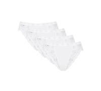 Sloggi Chic Tai Brief Knickers Pants 4 Pack 85% Cotton - 10071654