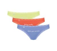 Sloggi Weekend 24/7 Tanga Brazilian Brief 3 Pack Cotton Elastane Knicker