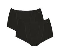 Sloggi 2 Pack Control Maxi Brief - Black, Black, Size 24, Women Black
