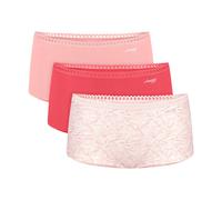 Sloggi Women Panties, 3 Pack - GO Crush Short C3P, Underwear, Stretch Cotton