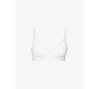 Sloggi Womens 0003 White Body Adapt Stretch-woven V-neck Bra L