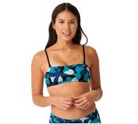 Sloggi Womens 10211199 Shore Flower Horn Strapless Bikini Swim Top - Blue Elastane - Size 16 UK