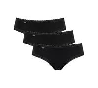 Sloggi Women's 24/7 Cotton Lace Hipster C3P Briefs, BLACK, 38