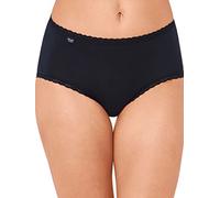 Sloggi Women's 24/7 Cotton Lace Midi Boxer Briefs, Black, 14 UK