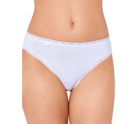 Sloggi Womens 24/7 Cotton Lace Tai Briefs - White - Size 3XL