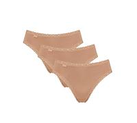 Sloggi Women's 24/7 Cotton Lace Tai C3P Briefs, BRUSH, 12