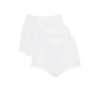 Sloggi Women's 24/7 Cotton Maxi C3P Boxer Briefs – White – Size Large