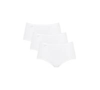 Sloggi Women's 24/7 Cotton Midi Briefs – 3 Pack – White – Medium