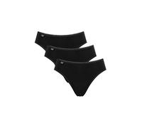 Sloggi Womens 24/7 Cotton Tai 3 Pack Briefs - Black - Size Large