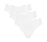 Sloggi Womens 24/7 Cotton Tai C3p Boxer Briefs, White, 38 UK