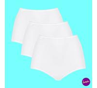 Sloggi Women's 24/7 Microfibre Maxi Briefs Pack of 3 White