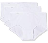 Sloggi Women's 24/7 Microfibre Midi C3P Briefs, WHITE, 38
