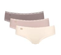 Sloggi Women's 24/7 Weekend Hipster C3P Briefs, SKIN - DARK COMBINATION, 36