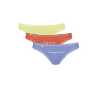 Sloggi Womens 24/7 Weekend Tanga Briefs - Orange Polyamide - Size Small