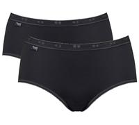 Sloggi Womens Basic+ 2 Pack Midi Knickers - Black