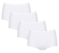 Sloggi Women's Maxi Briefs Basic+ 4 Pack Cotton White Size Large