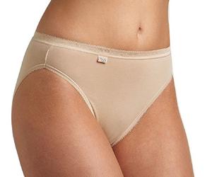 Sloggi Womens Basic+ Cotton Rich Tai Brief Black, White or Skin
