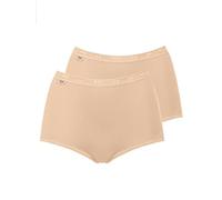 Sloggi Womens Basic+ Maxi 2P 2 Pack - Beige Cotton - Size 6XL