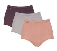 Sloggi Women's Basic Maxi 3 Pack Plain Brief, Yellow (Yellow (Plum Light Combination V005), 12 UK (40 EU)