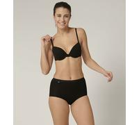 Sloggi Womens Basic+ Maxi 3 Pack Briefs - Black Cotton - Size 8XL