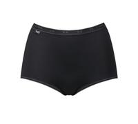 Sloggi Womens Basic+ Maxi 3 Pack Briefs - Black Cotton - Size 5XL