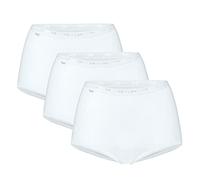 Sloggi Womens Basic+ Maxi 3 Pack Briefs - White Cotton - Size 7XL