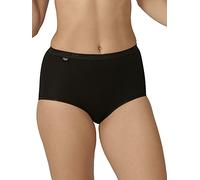 Sloggi Womens Basic+ Maxi Briefs - Black Cotton - Size Medium