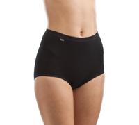 Sloggi Womens Basic+ Maxi Briefs - Black Cotton - Size Large