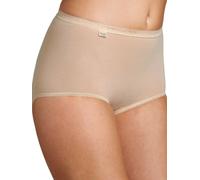 Sloggi Women's Basic+ Maxi Briefs, 95% Cotton, Beige, 4 Pack, Size 7XL