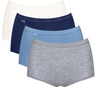 Sloggi MAXI Briefs Knickers Basic+ 4 Pack 95% Cotton Lingerie High Rise