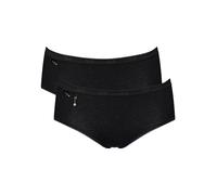Sloggi Midi Briefs Knickers 2 Pack Basic+ Brief 95% Cotton Mid Rise Lingerie