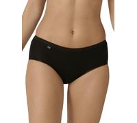 Sloggi Womens Basic+ Midi 2P - Black Cotton - Size 2XL