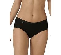 Sloggi Womens Basic+ Midi 3 Pack - Black Cotton - Size 4XL
