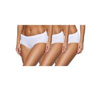 Sloggi Women's Basic+ Midi 3 Pack Brief, White, 18 UK