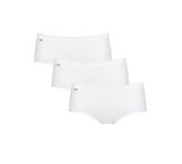 Sloggi Women's Basic Midi Knickers - Cotton 3-Pack - White