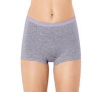 Sloggi Womens Basic+ Short - Grey Cotton - Size Large