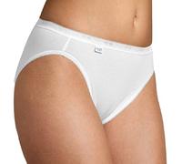 Sloggi Women's Tai Briefs Basic+ - Cotton-Rich Breathable, White Size 16