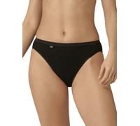 Sloggi Womens Basic+ Tai Briefs - Black Cotton - Size X-Large