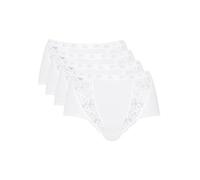 Sloggi Women's Chic Maxi Brief , White - White, 14 (Manufacturer Size: 42) Pack of 4