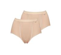 Sloggi Womens Control Cotton Maxi Brief 2 Pair Pack Size 24 in Nude