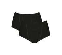 Sloggi Women's Maxi 2 Pack Control Knickers, Black, 18 UK
