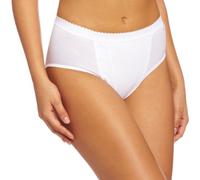 Sloggi Womens Control Tai 2 Pack Briefs - White Fabric - Size Medium