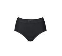 Sloggi Womens Double Comfort Maxi Brief - Black Cotton - Size Large