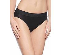 Sloggi Womens Double Comfort Tai - Black Cotton - Size Small