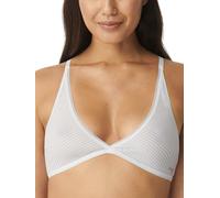 Sloggi Womens Ever Fresh Triangle Bralette - White Cotton - Size X-Small