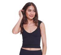 Sloggi Women's Ever Infused Aloe Crop Top Bustier, Black, XS
