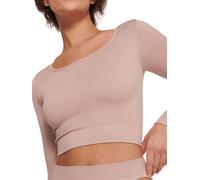 Sloggi Women's Ever Infused Aloe Crop top LS Bustier, Foggy Mauve, L