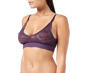 sloggi Women's Go Allround Lace Bralette Bralet, Plum (00DP), One