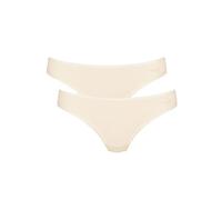 Sloggi Womens GO Brazil 2 Pack Briefs - Pink Cotton - Size X-Large