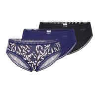 sloggi Women's GO Crush Hipster C3P Underwear, Blue-Dark Combination, M (Pack of 3)